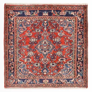 Persisk teppe - Nomadisk square - 67 x 67 cm - rød