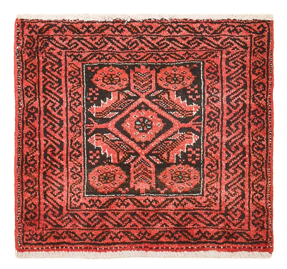 Persisk teppe - Nomadisk square - 43 x 40 cm - rød
