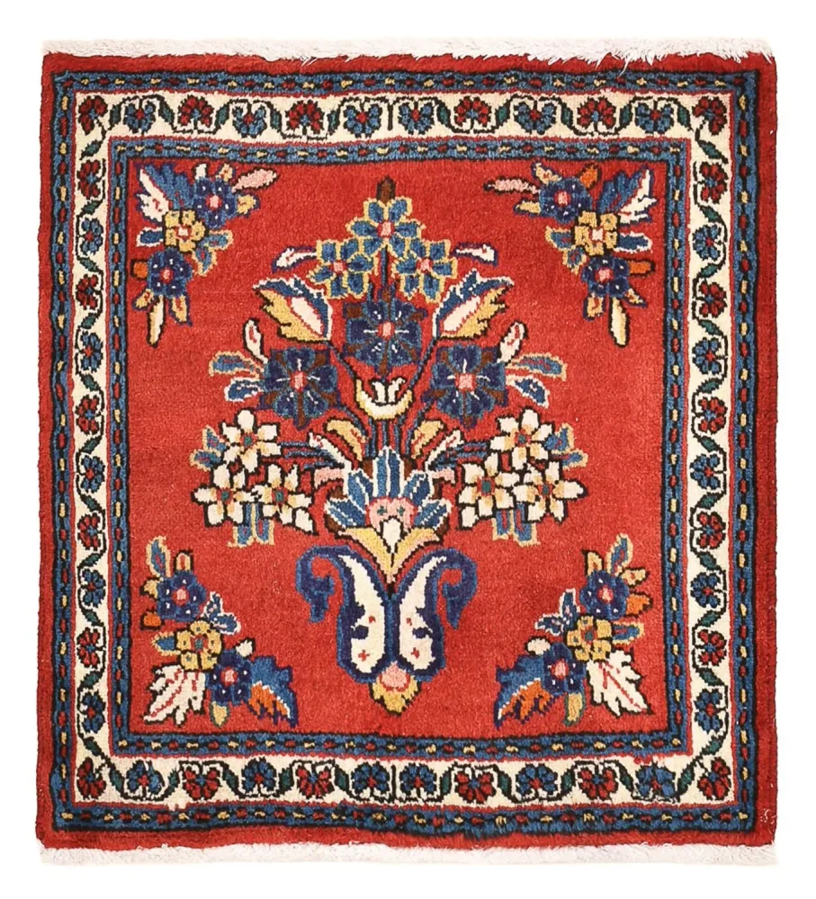 Persisk teppe - Nomadisk square - 53 x 53 cm - rød