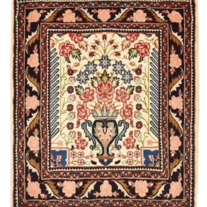 Persisk teppe - Nomadisk square - 65 x 57 cm - flerfarget
