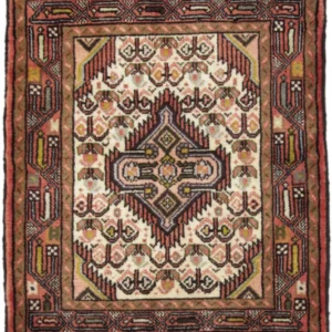 Persisk teppe - Nomadisk square - 71 x 65 cm - lys beige