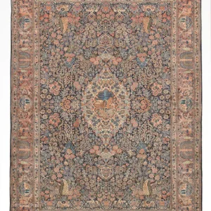 Persisk teppe - Royal - 290 x 200 cm - mørkeblå