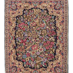Persisk teppe - Royal - 71 x 53 cm - mørkeblå