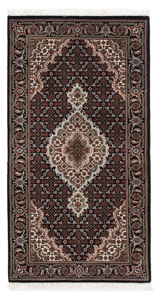 Persisk teppe - Tabriz - 140 x 73 cm - mørkeblå