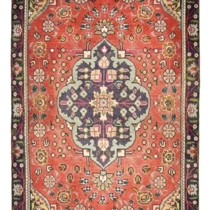 Persisk teppe - Tabriz - 141 x 90 cm - lys rød