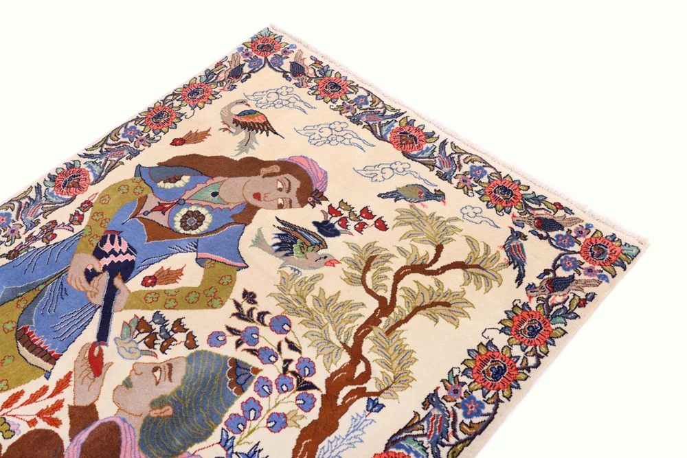 Persisk teppe - Tabriz - 150 x 100 cm - flerfarget