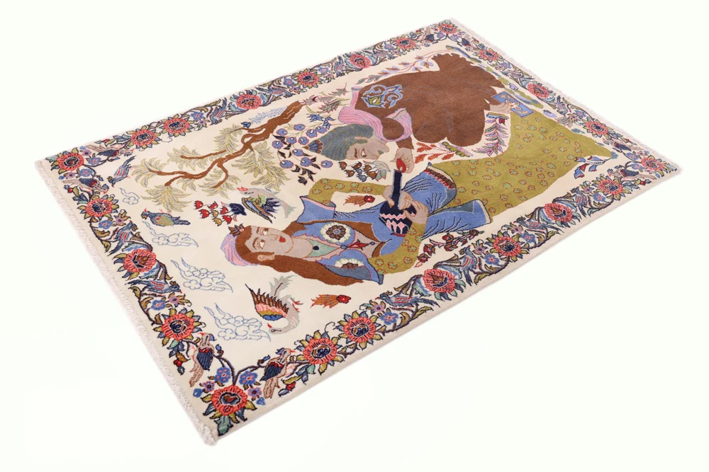 Persisk teppe - Tabriz - 150 x 100 cm - flerfarget