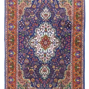 Persisk teppe - Tabriz - 160 x 105 cm - blå