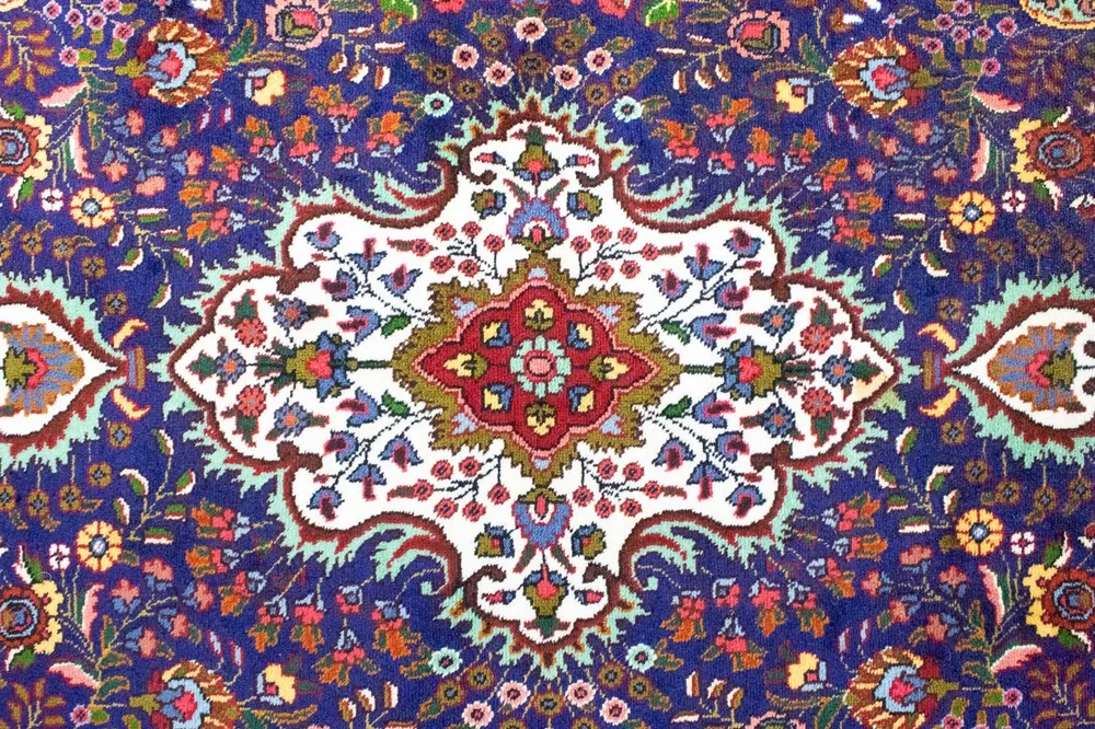 Persisk teppe - Tabriz - 160 x 105 cm - blå