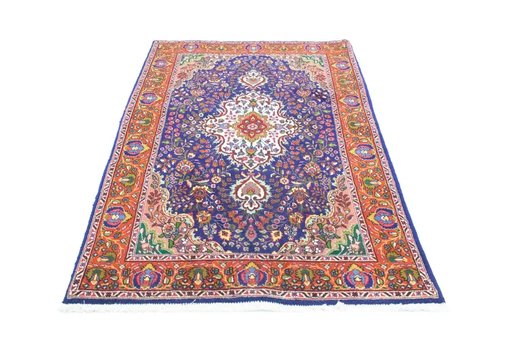 Persisk teppe - Tabriz - 160 x 105 cm - blå