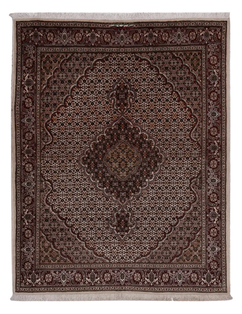 Persisk teppe - Tabriz - 203 x 155 cm - mørk beige