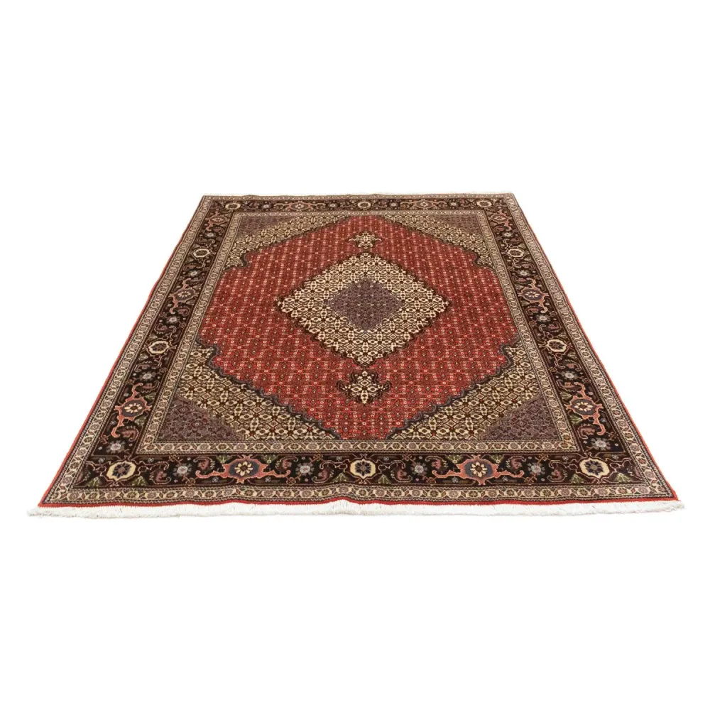 Persisk teppe - Tabriz - 208 x 146 cm - lys rød