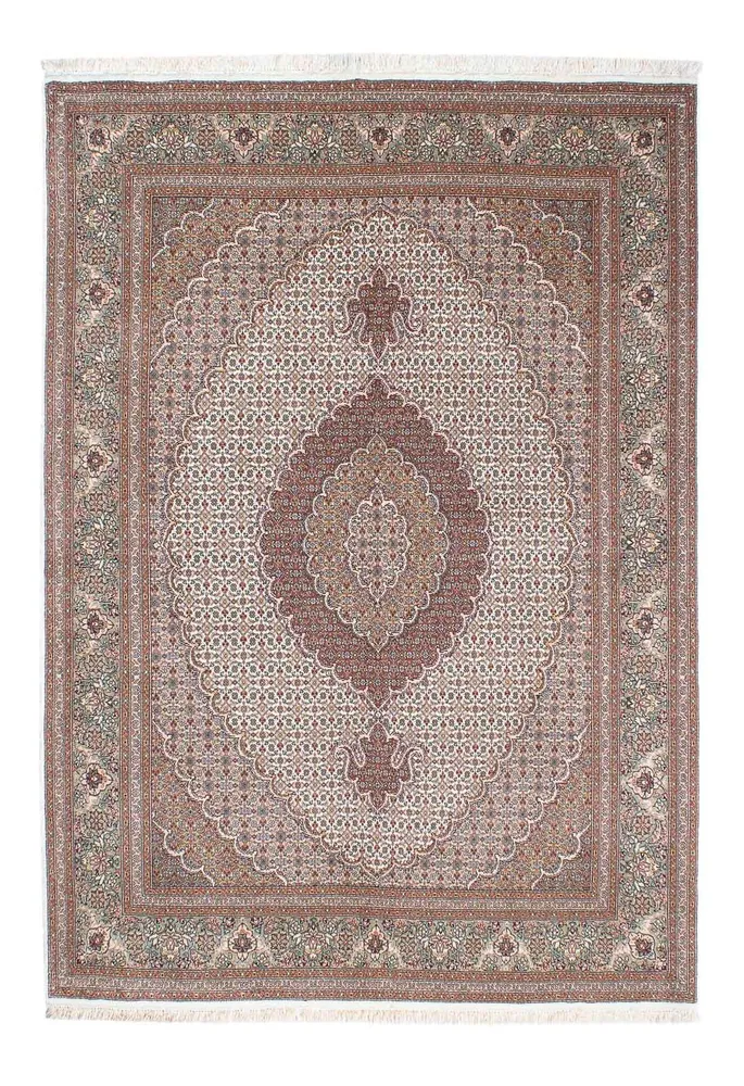 Persisk teppe - Tabriz - 210 x 152 cm - beige