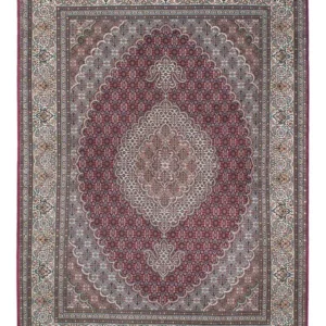 Persisk teppe - Tabriz - 210 x 152 cm - mørk rød