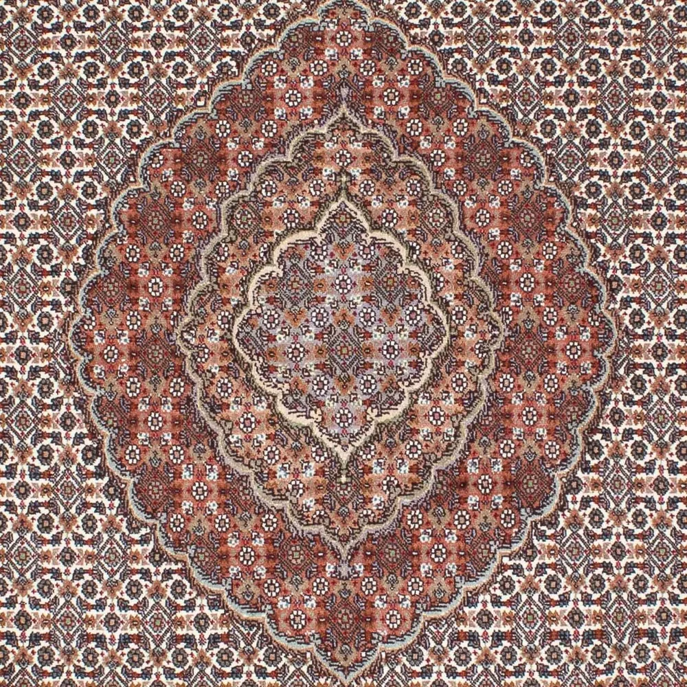 Persisk teppe - Tabriz - 212 x 153 cm - lysebrun