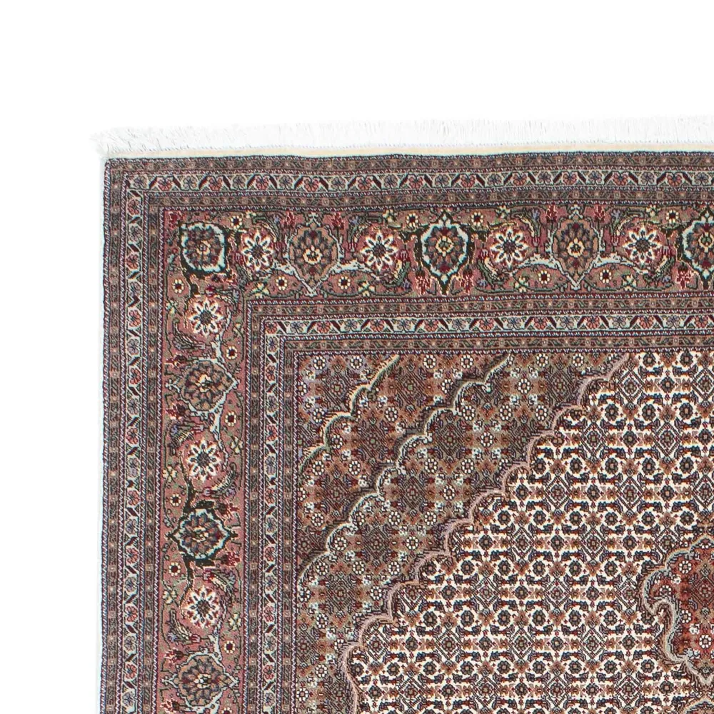 Persisk teppe - Tabriz - 212 x 153 cm - lysebrun