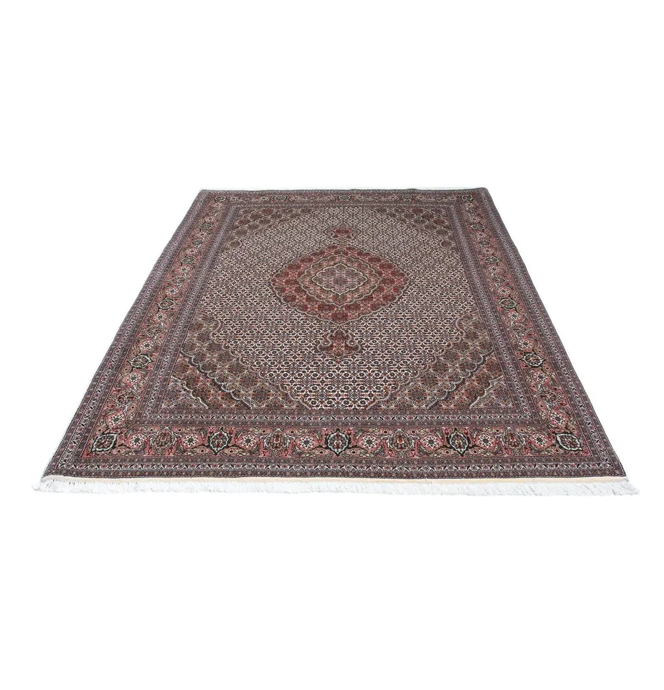 Persisk teppe - Tabriz - 212 x 153 cm - lysebrun