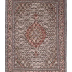 Persisk teppe - Tabriz - 212 x 153 cm - lysebrun