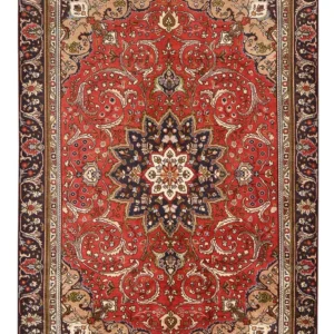 Persisk teppe - Tabriz - 253 x 177 cm - rød