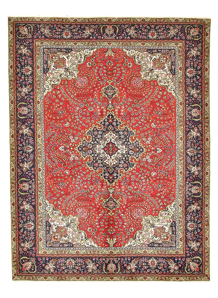 Persisk teppe - Tabriz - 275 x 190 cm - rød