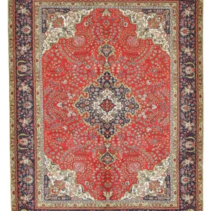 Persisk teppe - Tabriz - 275 x 190 cm - rød