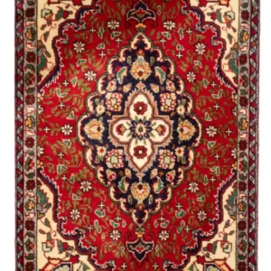Persisk teppe - Tabriz - 86 x 56 cm - rød