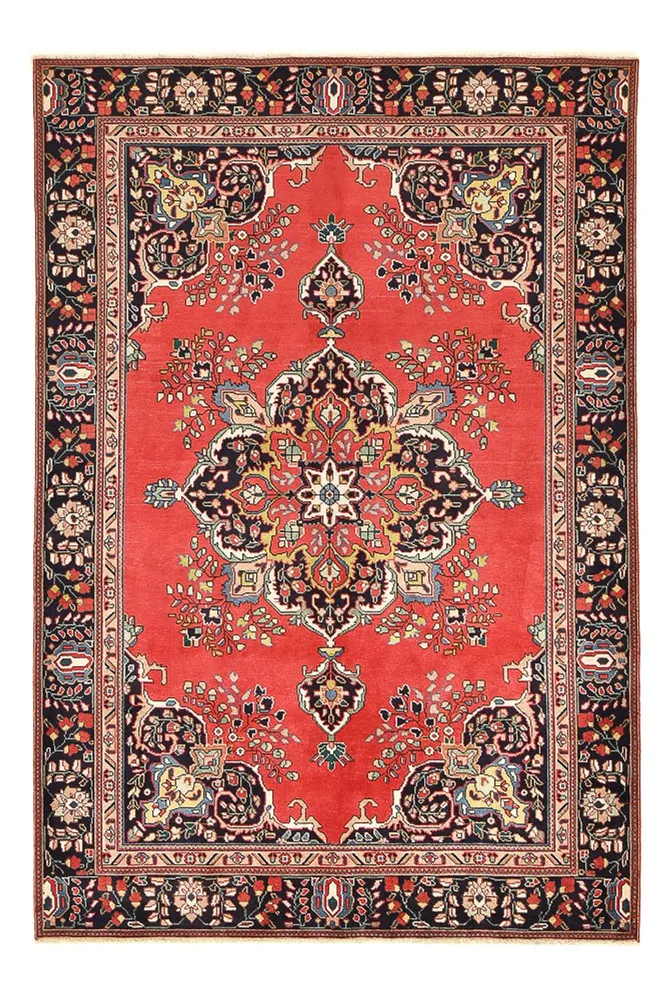 Persisk teppe - Tabriz - 279 x 185 cm - rød