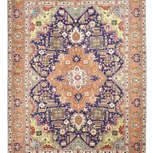 Persisk teppe - Tabriz - 281 x 211 cm - flerfarget