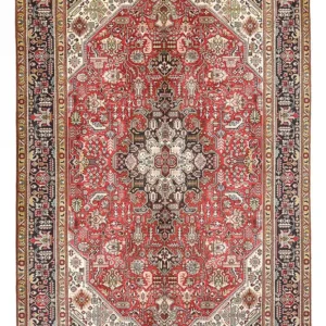 Persisk teppe - Tabriz - 290 x 196 cm - rød