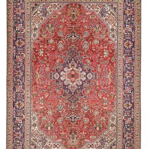 Persisk teppe - Tabriz - 293 x 203 cm - rød