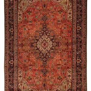 Persisk teppe - Tabriz - 295 x 195 cm - lys rød
