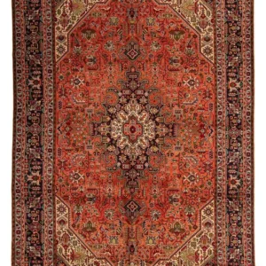 Persisk teppe - Tabriz - 295 x 195 cm - lys rød