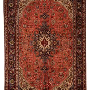 Persisk teppe - Tabriz - 295 x 195 cm - lys rød
