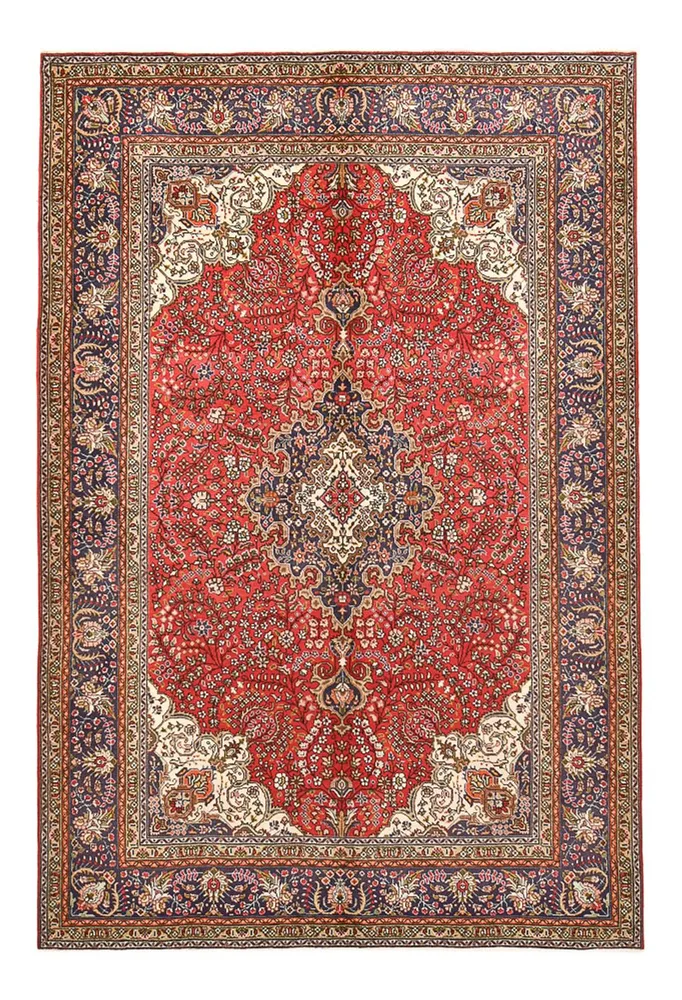 Persisk teppe - Tabriz - 295 x 198 cm - rød