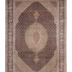 Persisk teppe - Tabriz - 295 x 202 cm - mørkeblå