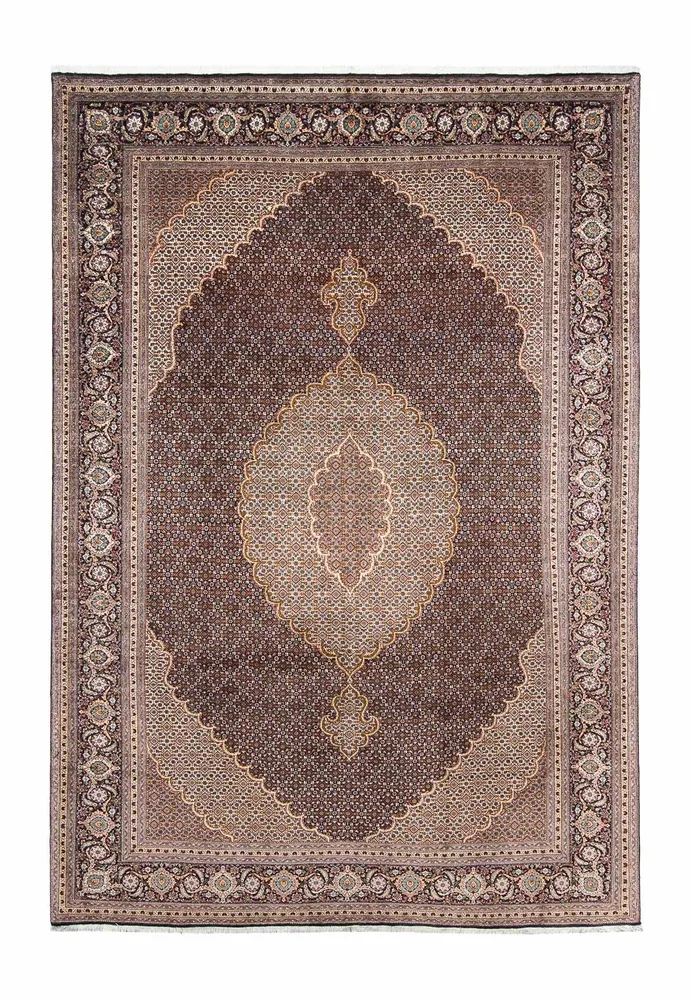 Persisk teppe - Tabriz - 295 x 202 cm - mørkeblå