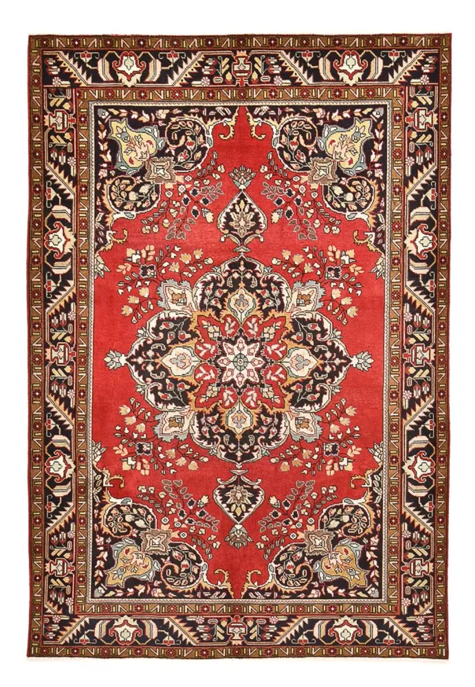 Persisk teppe - Tabriz - 297 x 198 cm - rød