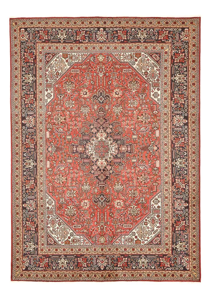 Persisk teppe - Tabriz - 297 x 202 cm - lys rød