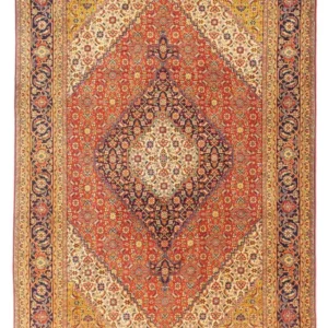Persisk teppe - Tabriz - 297 x 208 cm - rød