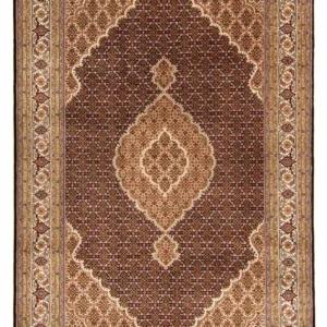 Persisk teppe - Tabriz - 300 x 200 cm - mørkeblå