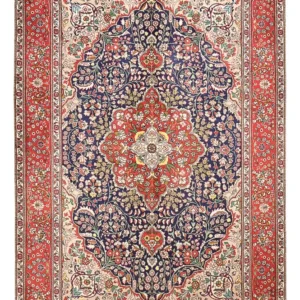 Persisk teppe - Tabriz - 300 x 202 cm - mørkeblå