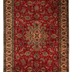 Persisk teppe - Tabriz - 300 x 203 cm - mørk rød