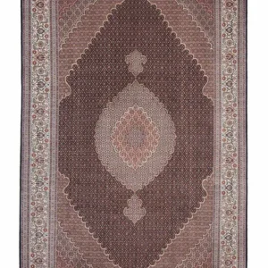 Persisk teppe - Tabriz - 308 x 200 cm - mørkeblå