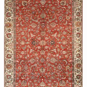Persisk teppe - Tabriz - 322 x 209 cm - rød