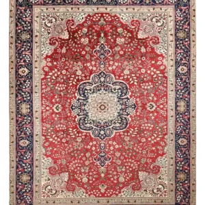 Persisk teppe - Tabriz - 326 x 239 cm - rød