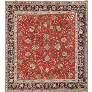 Persisk teppe - Tabriz - 328 x 291 cm - rød