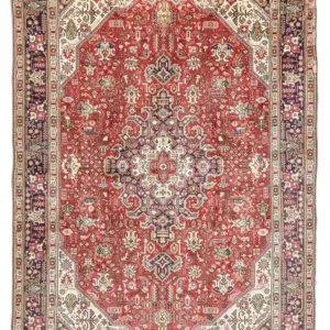 Persisk teppe - Tabriz - 334 x 242 cm - rød
