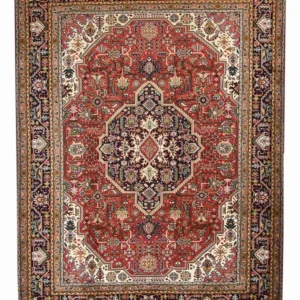 Persisk teppe - Tabriz - 335 x 252 cm - rød