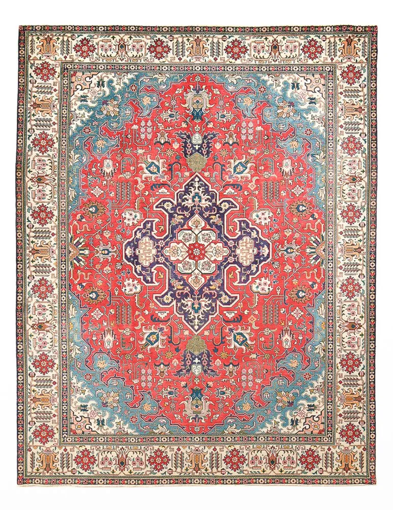 Persisk teppe - Tabriz - 343 x 255 cm - rød