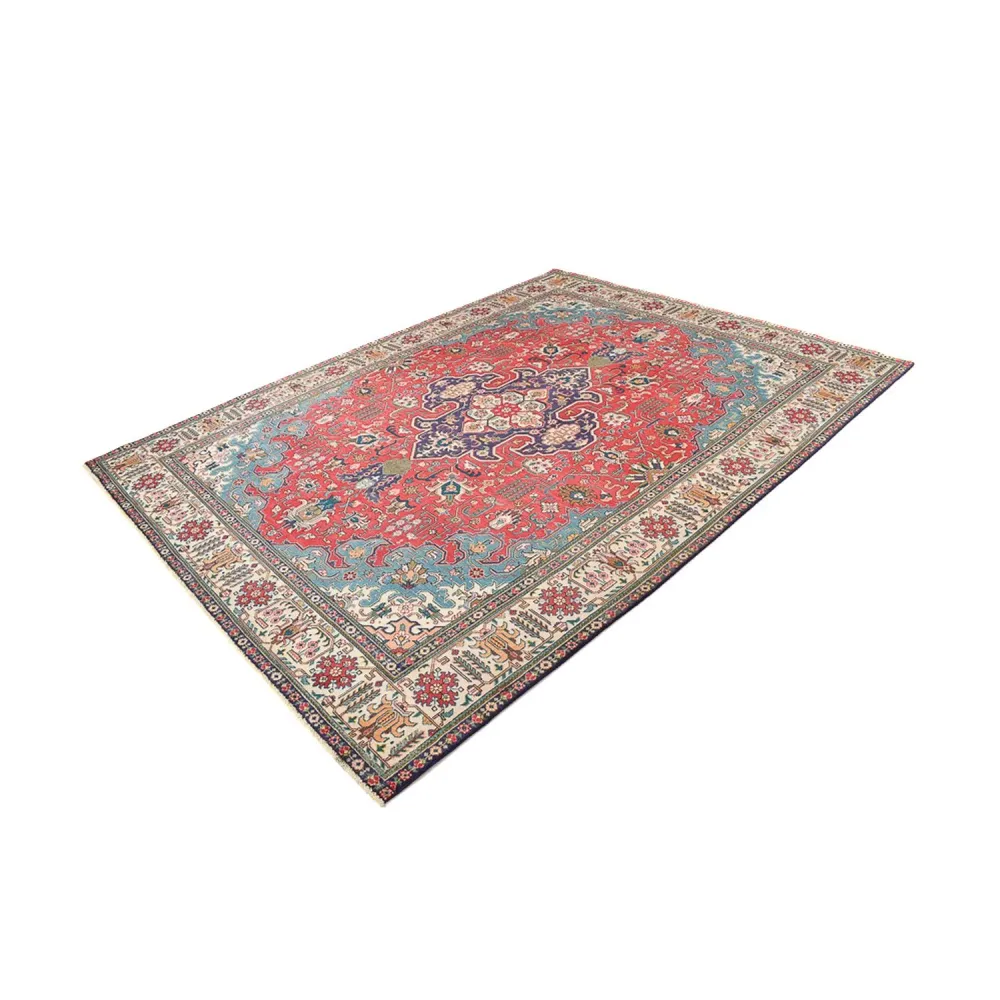 Persisk teppe - Tabriz - 343 x 255 cm - rød